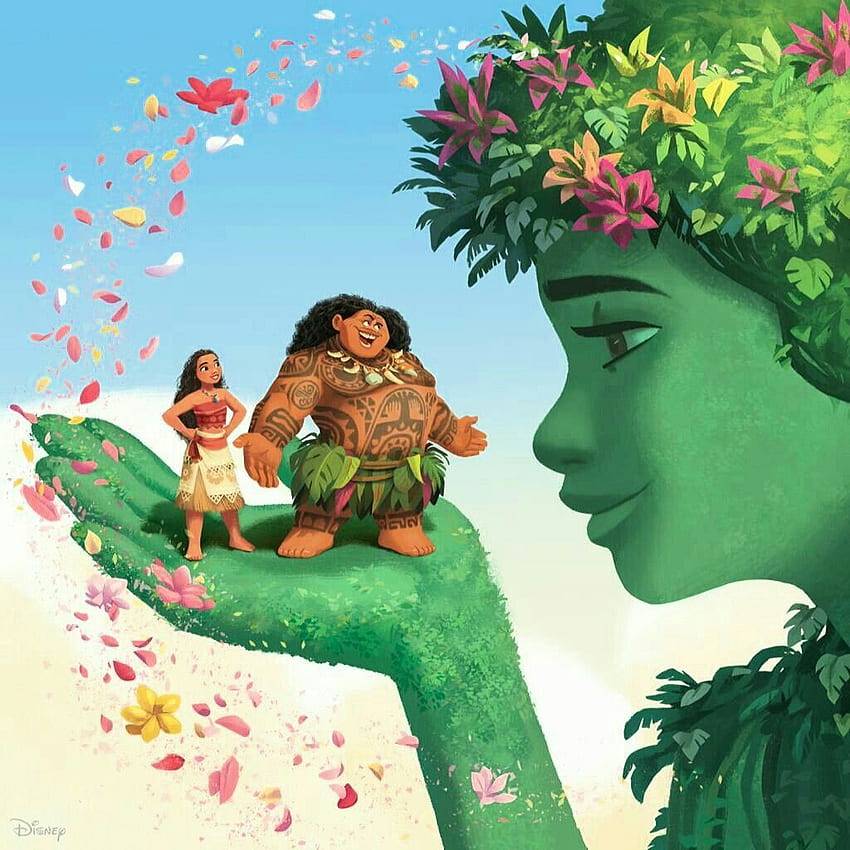 Moana und Maui mit Te Fiti❣. Disney-Vaiana, Disney-Prinzessin Vaiana, Disney-Filme HD-Handy-Hintergrundbild