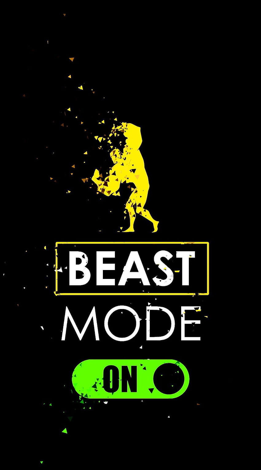 Biest-Modus. Fitnessstudio-Motivation, Bodybuilding-Motivation, Fitness HD-Handy-Hintergrundbild