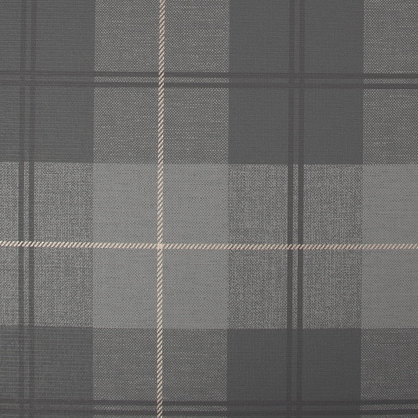 Superfresco Easy Heritage Tweed Tartan Check Faux Fabric Effect Charcoal 108610 HD phone wallpaper