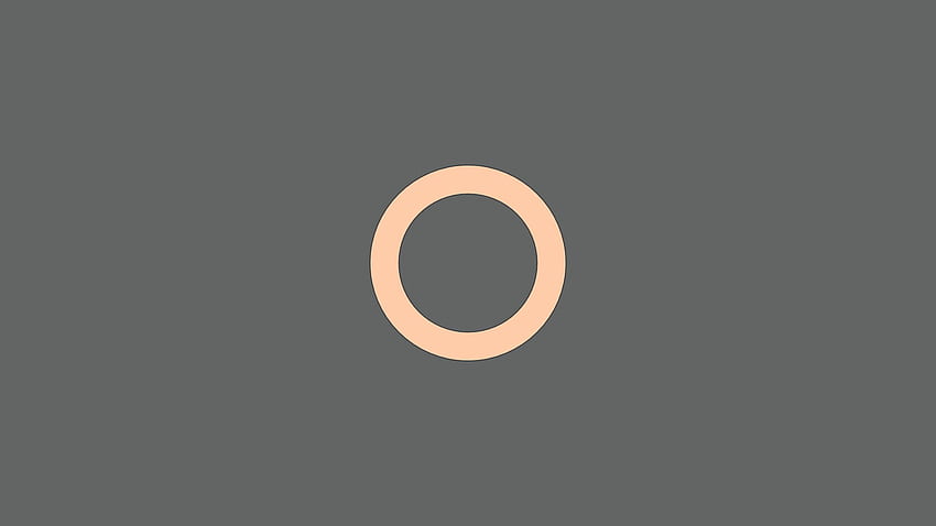 minimalism, Circle, Rings, Gray, Simple background / and Mobile Background, Minimalist Circle HD wallpaper