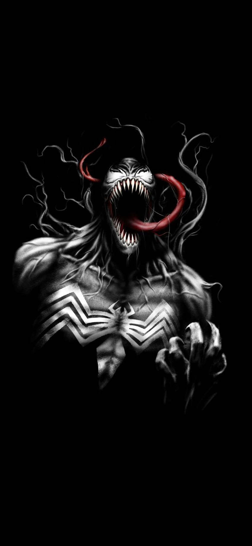 staggering Artwork, villain, venom, minimal, dark HD phone wallpaper