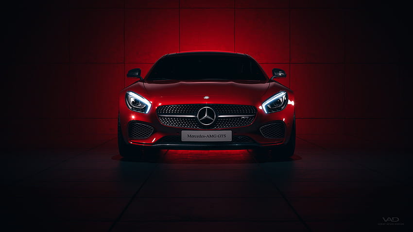 Rotes Mercedes Benz Auto, Mercedes Oldtimer HD-Hintergrundbild