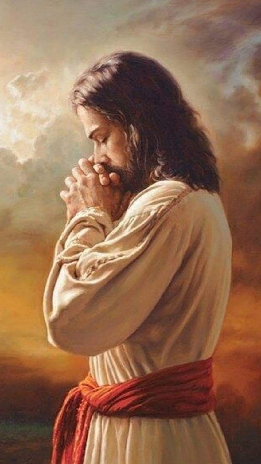 Papa Jesus, beten, Jesus HD-Handy-Hintergrundbild