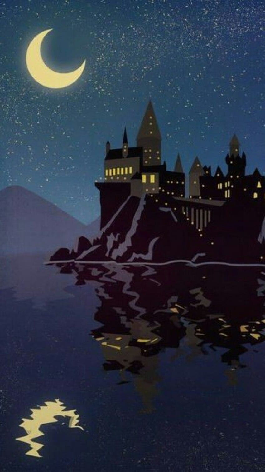 Amazing Hogwarts. Hogwarts art, Harry potter art, Harry potter, Hogwarts Starry Night HD phone wallpaper