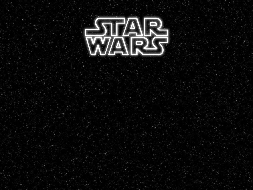 Logo Star Wars, Star Wars noir et blanc Fond d'écran HD