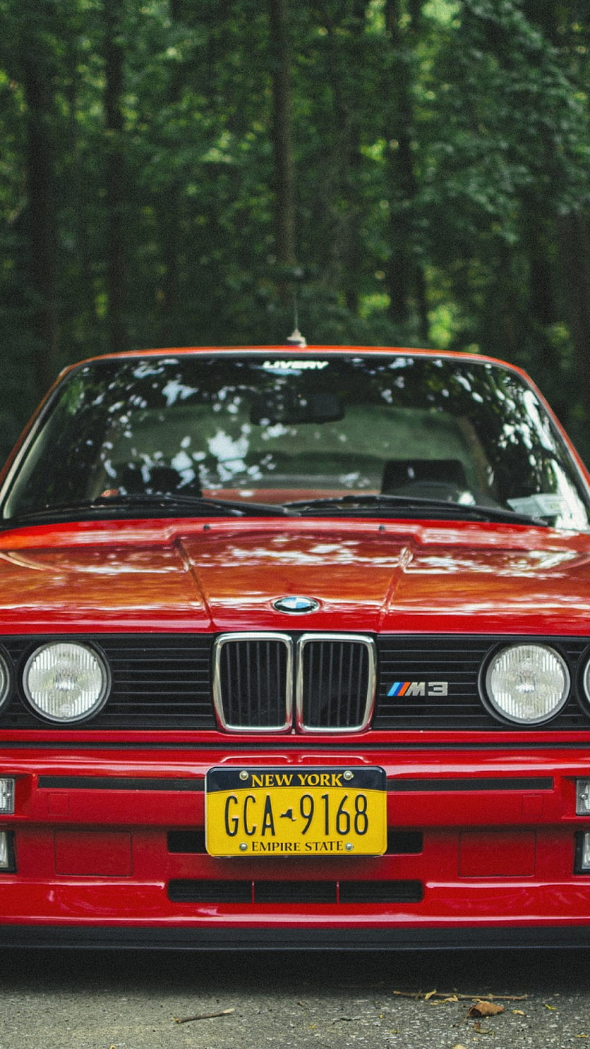 bmw, e30, m3, red, tuning HD phone wallpaper