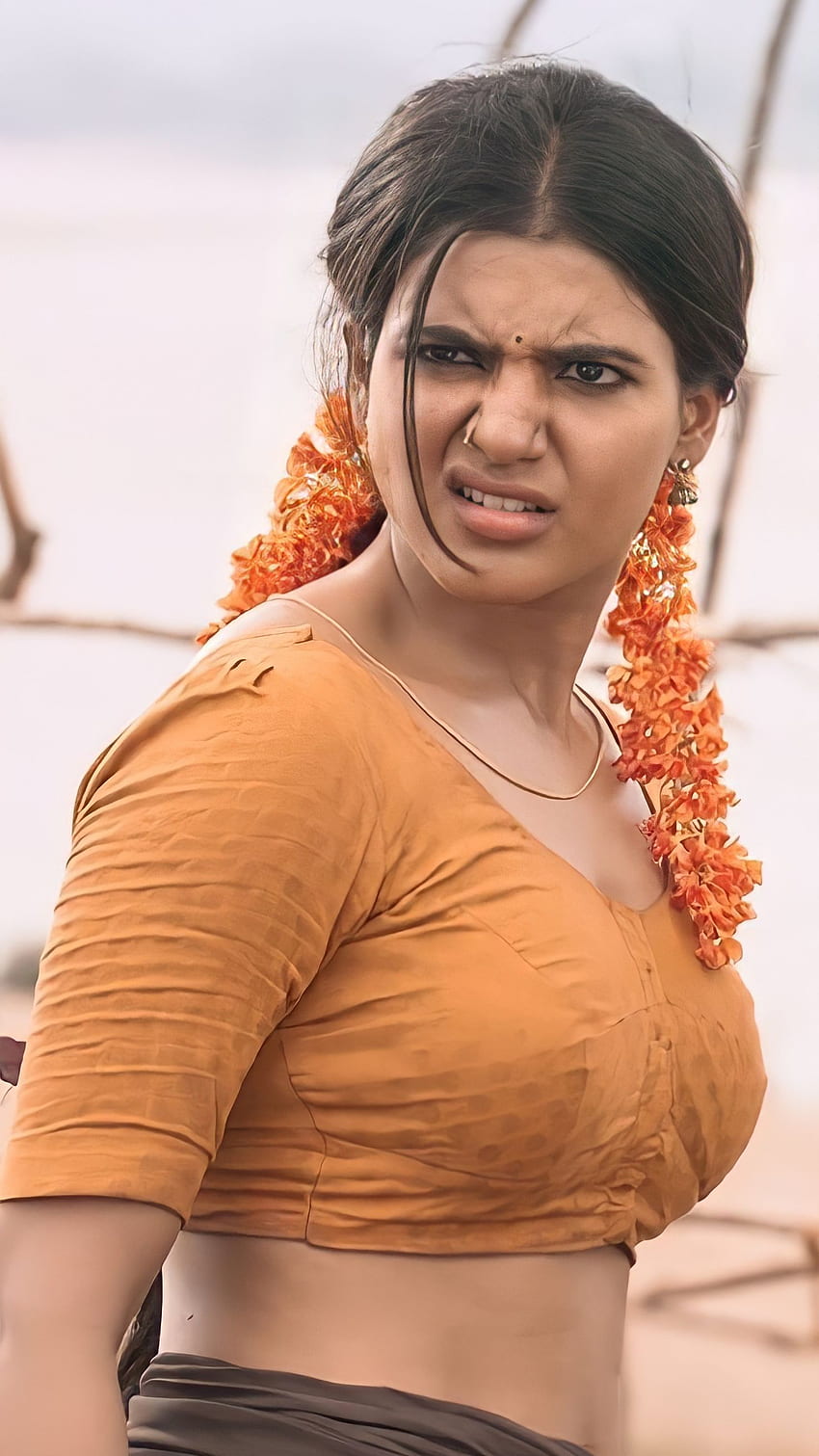 Samantha Akkineni, telugu actress, rangastlam HD phone wallpaper