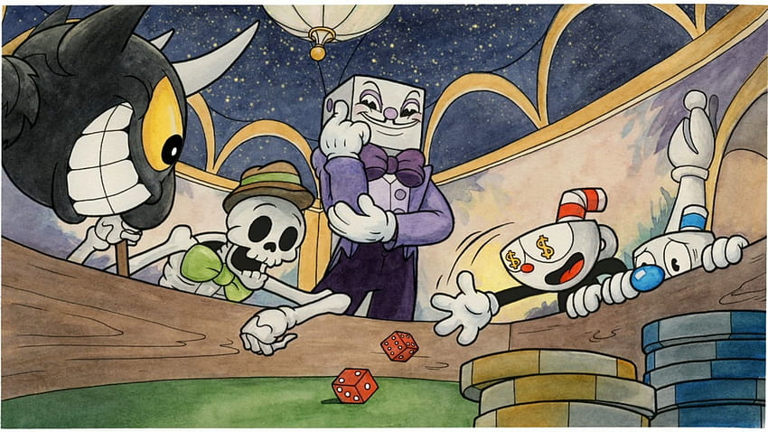 King Dice (Cuphead) and Background HD wallpaper