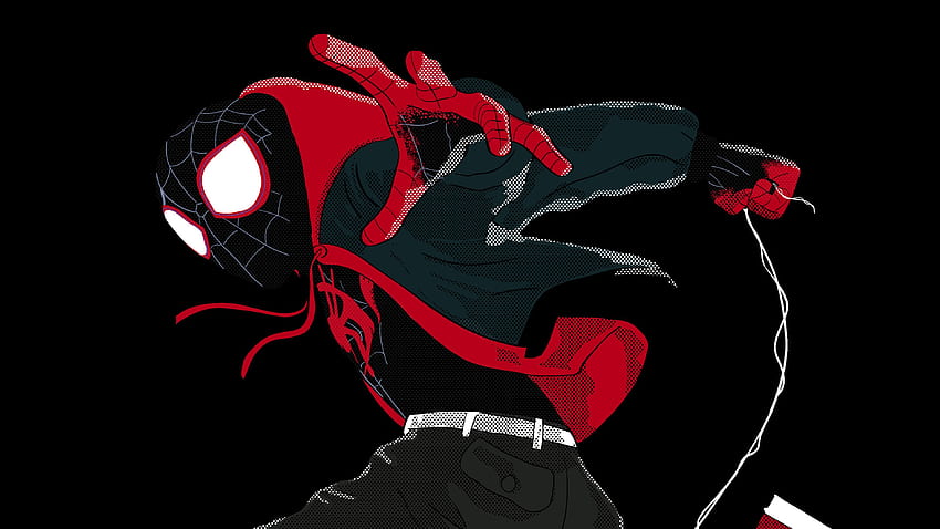 SpiderMan Into The Spider Verse Desain grafis superhero, OLED Infinity Gauntlet Wallpaper HD