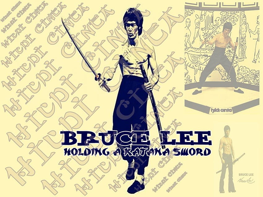 Bruce Lee - Katana Sword - Samurai Spirit, miecz, miecz katana, bruce lee, samuraj Tapeta HD
