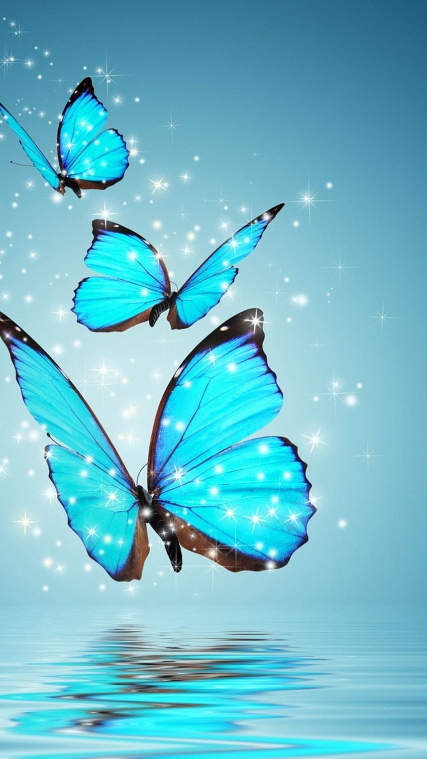 Blue Butterfly, Beautiful Butterfly HD phone wallpaper
