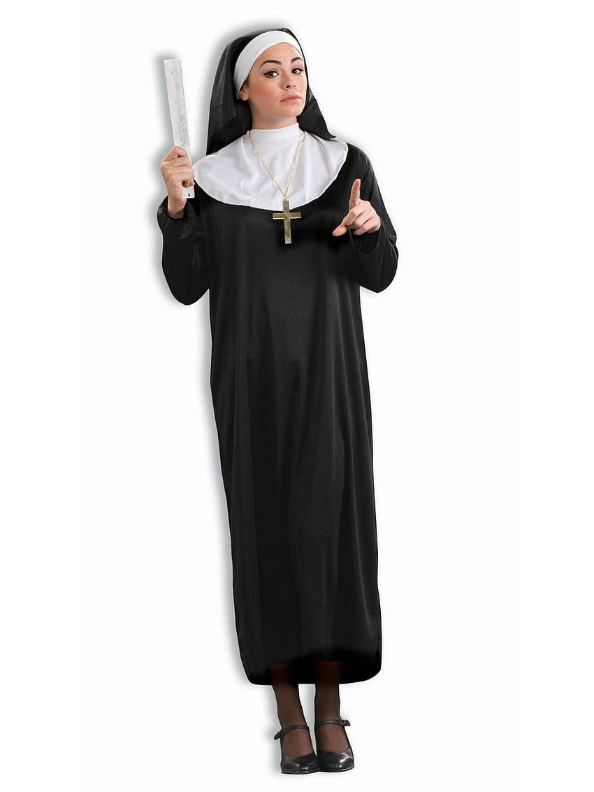 Smiffy's Costumes Women's Catholic Nun Headdress Cowl And Collar Set Costume Accessory HD phone wallpaper