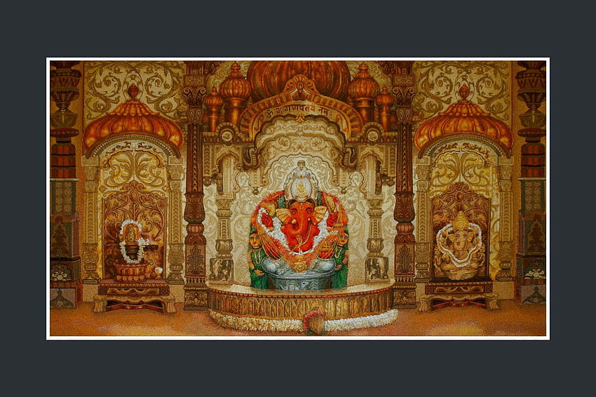 Świątynia Siddhivinayak w Bombaju: {specjalność Ganeśćaturthi} Tapeta HD