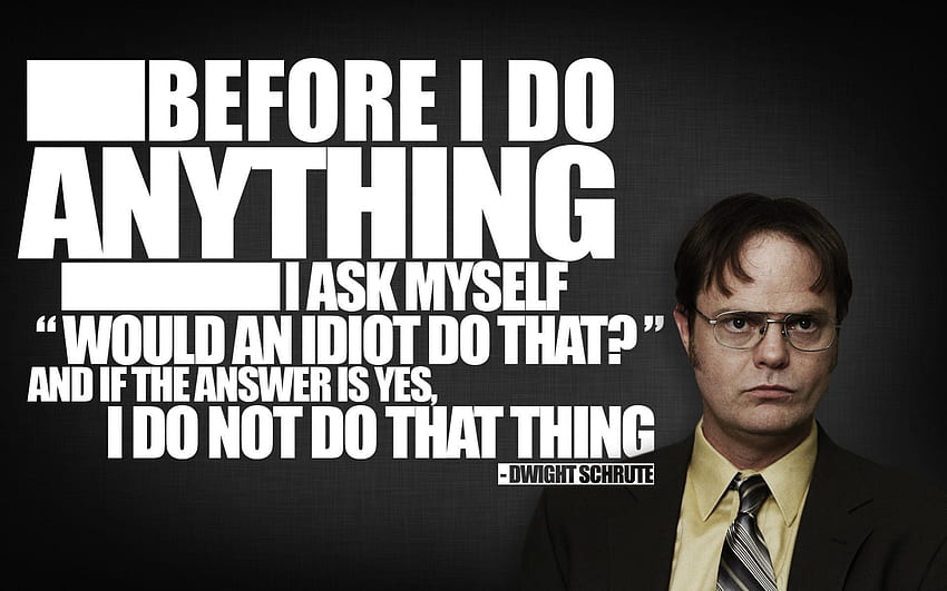 quotes typography The Office Dwight Schrute Rainn Wilson [] for your , Mobile & Tablet. Explore The Office Quotes . The Office Quotes , The Office, Michael Scott Quotes HD wallpaper