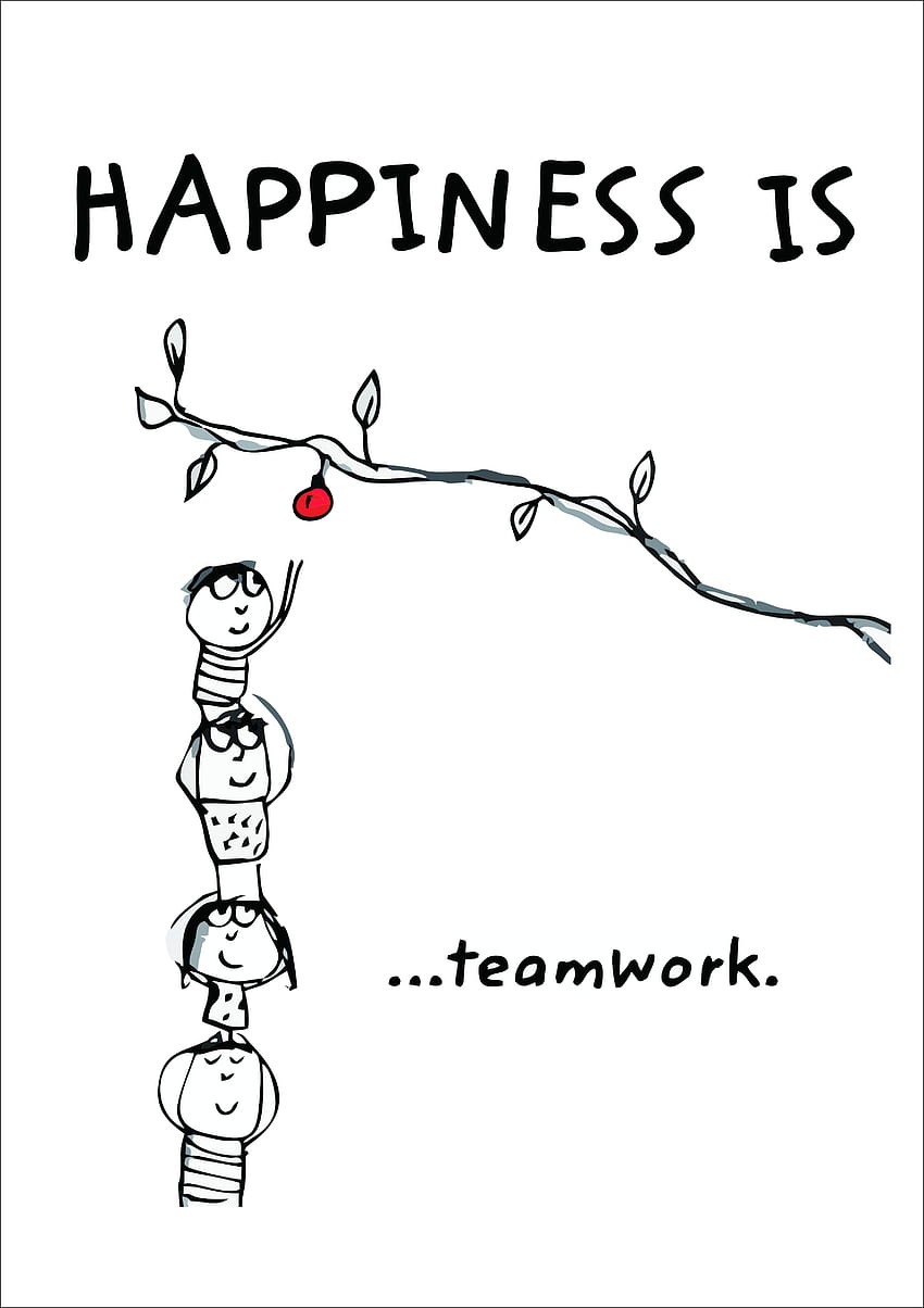 stock of happiness, quote, quotes, Teamwork Quotes HD phone wallpaper