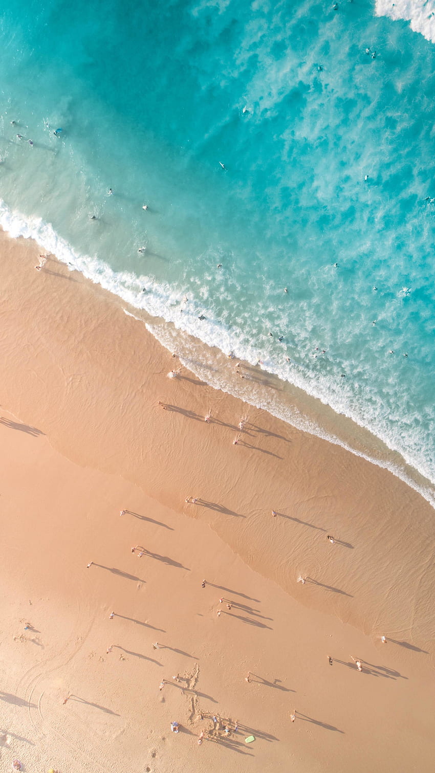 aerial view, calm and peaceful beach, nature, summer, samsung galaxy s4, s5, note, sony xperia z, z1, z2, z3, htc one, lenovo vibe, google pixel 2, oneplus 5, honor, Lenovo Beach HD phone wallpaper