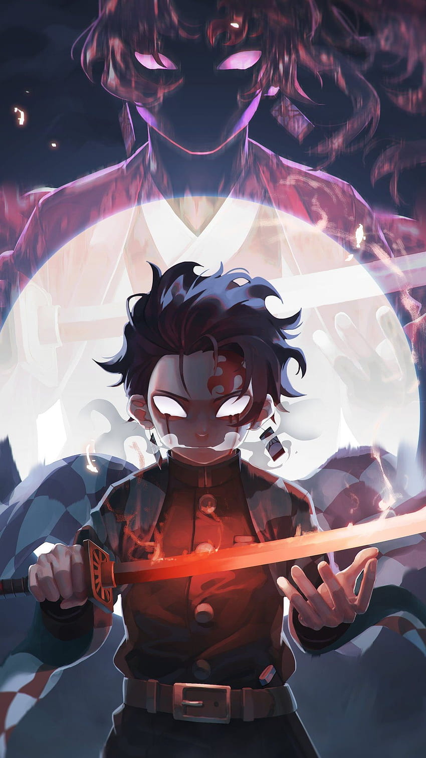 Wallpaper Anime, online, Demon Slayer Kimetsu no Yaiba, Kimetsu no Yaiba,  Blade of Demon Destruction, The blade cleaves demons for mobile and  desktop, section сёнэн, resolution 2020x1082 - download