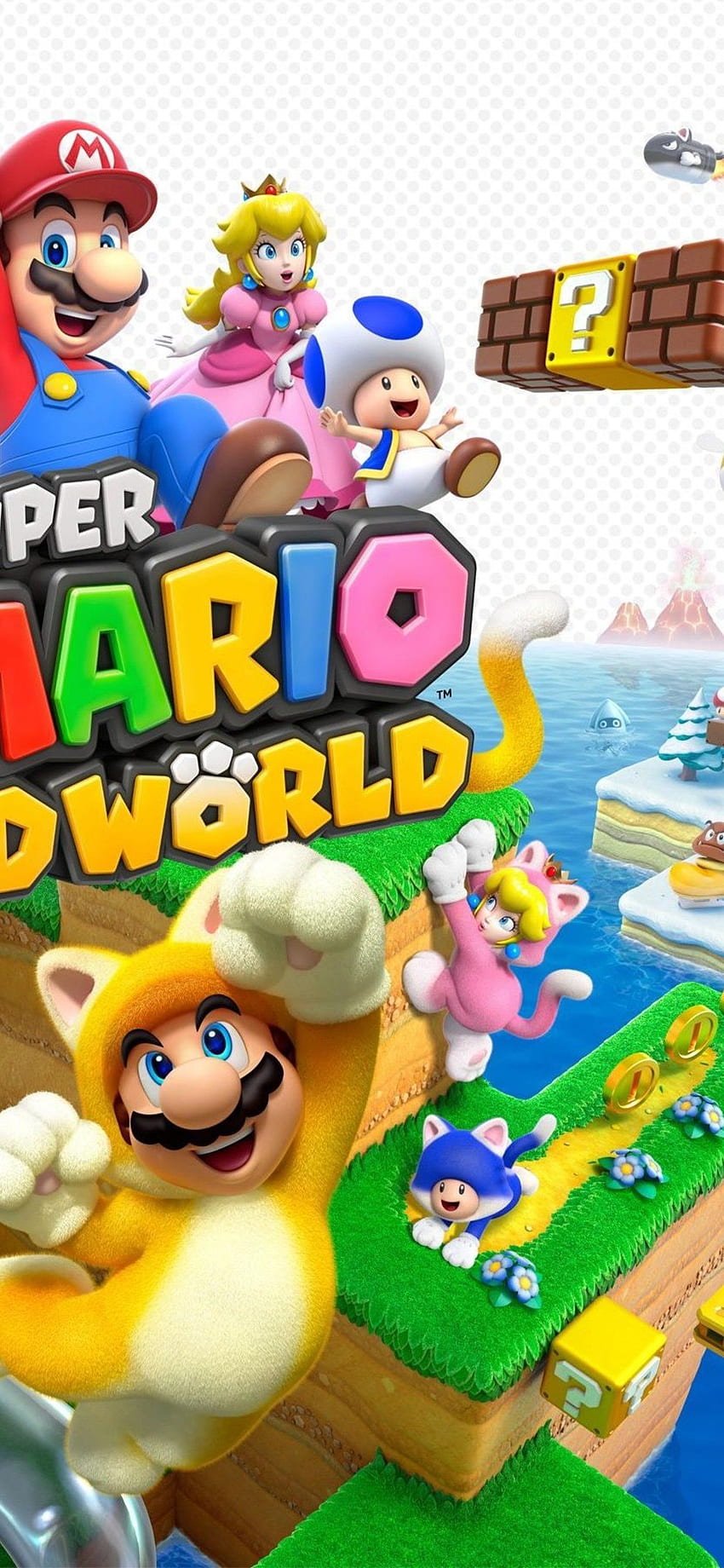Super Mario 3D World iPhone XS MAX HD phone wallpaper
