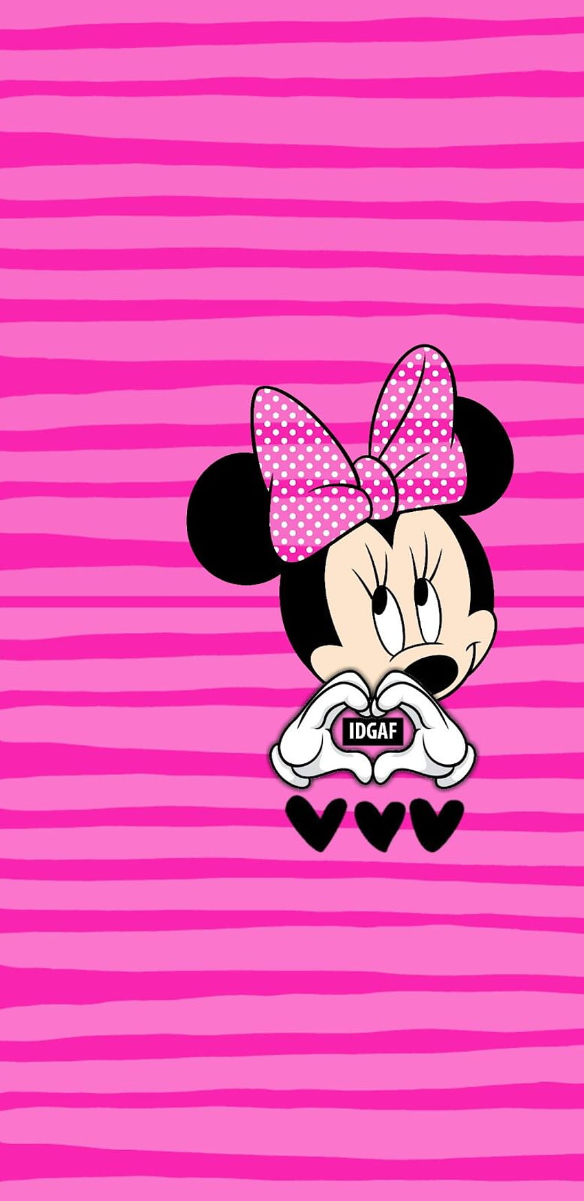 Pink Minnie Mouse Cartoon, Pink Mickey Mouse HD phone wallpaper