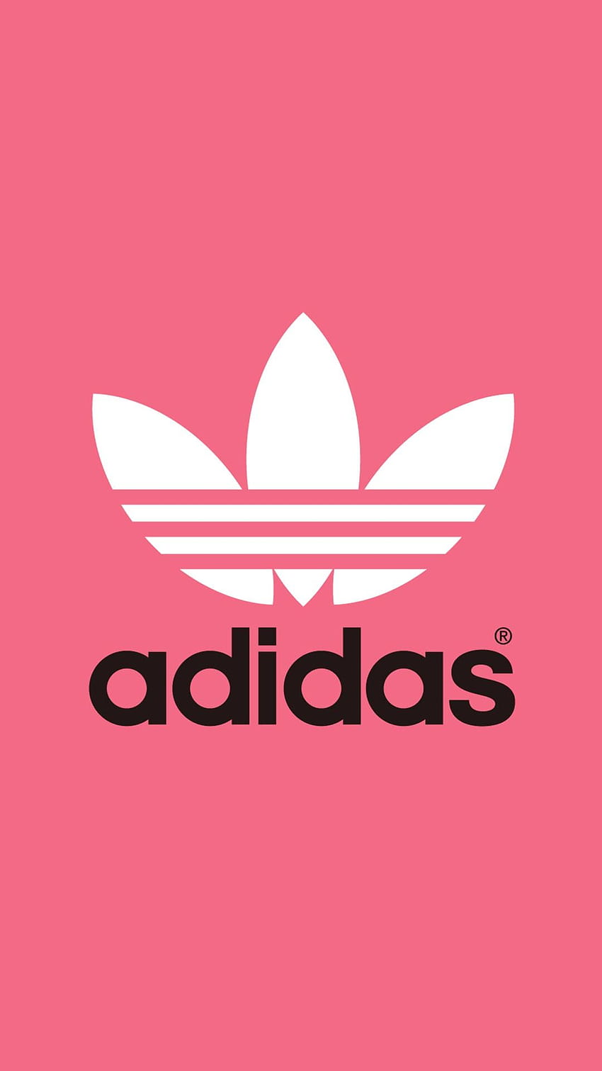 Pink Adidas, Pink Adidas Logo HD phone wallpaper