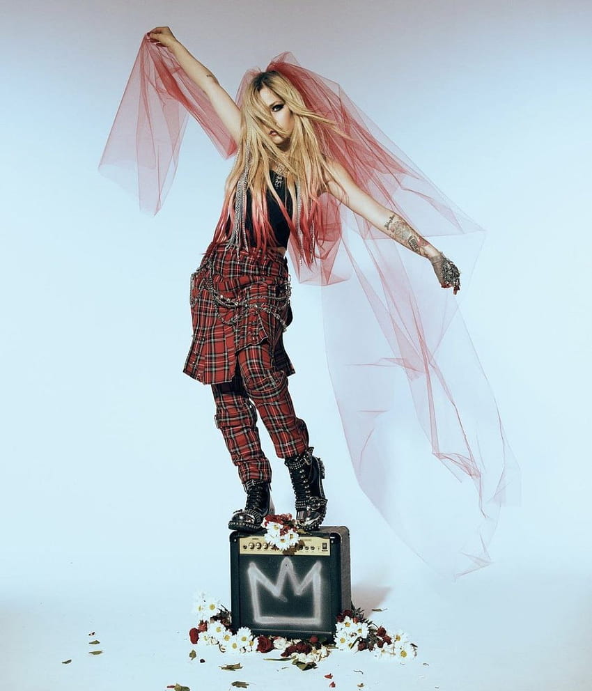Avril Lavigne, Pop, Singer, LittleBlackStar, Rock, Punk, LoveSux, pohukiwanie, Inker, AvrilLavigne, Magazyn Tapeta na telefon HD