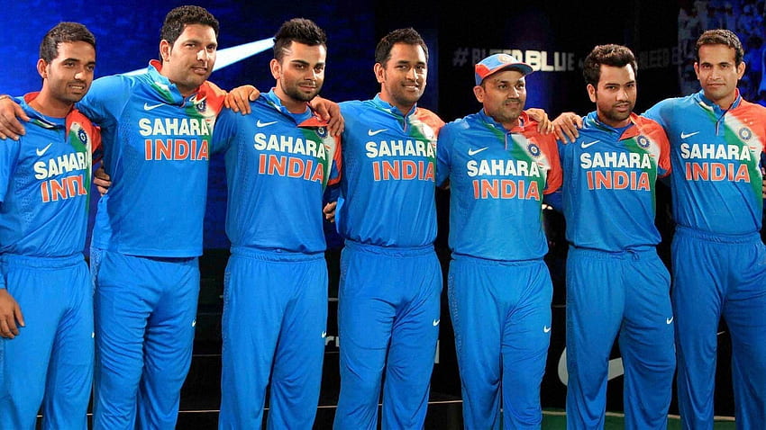 クリケット インド代表風 レプリカ風 ユニフォーム ポロシャツ
