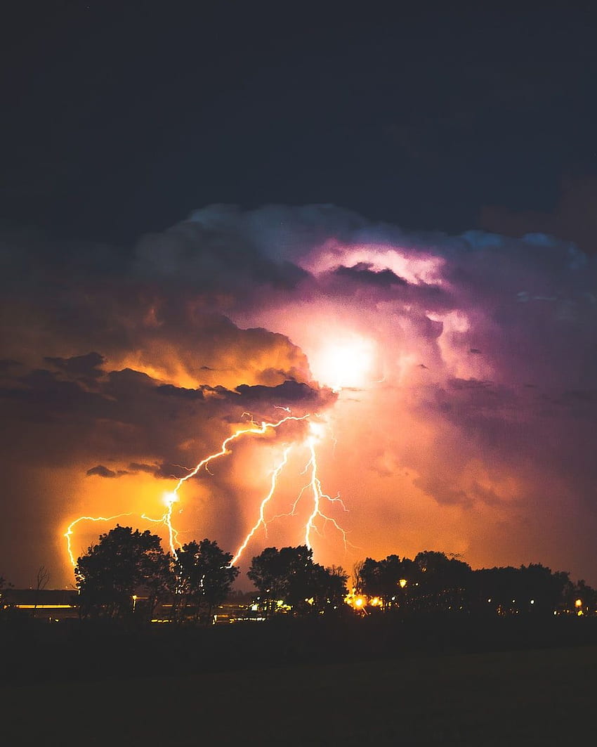 Lightning Storm, Electrical Storm HD phone wallpaper