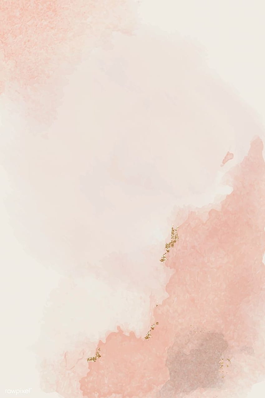 Vektor desain latar belakang, Cat Air Merah Muda wallpaper ponsel HD