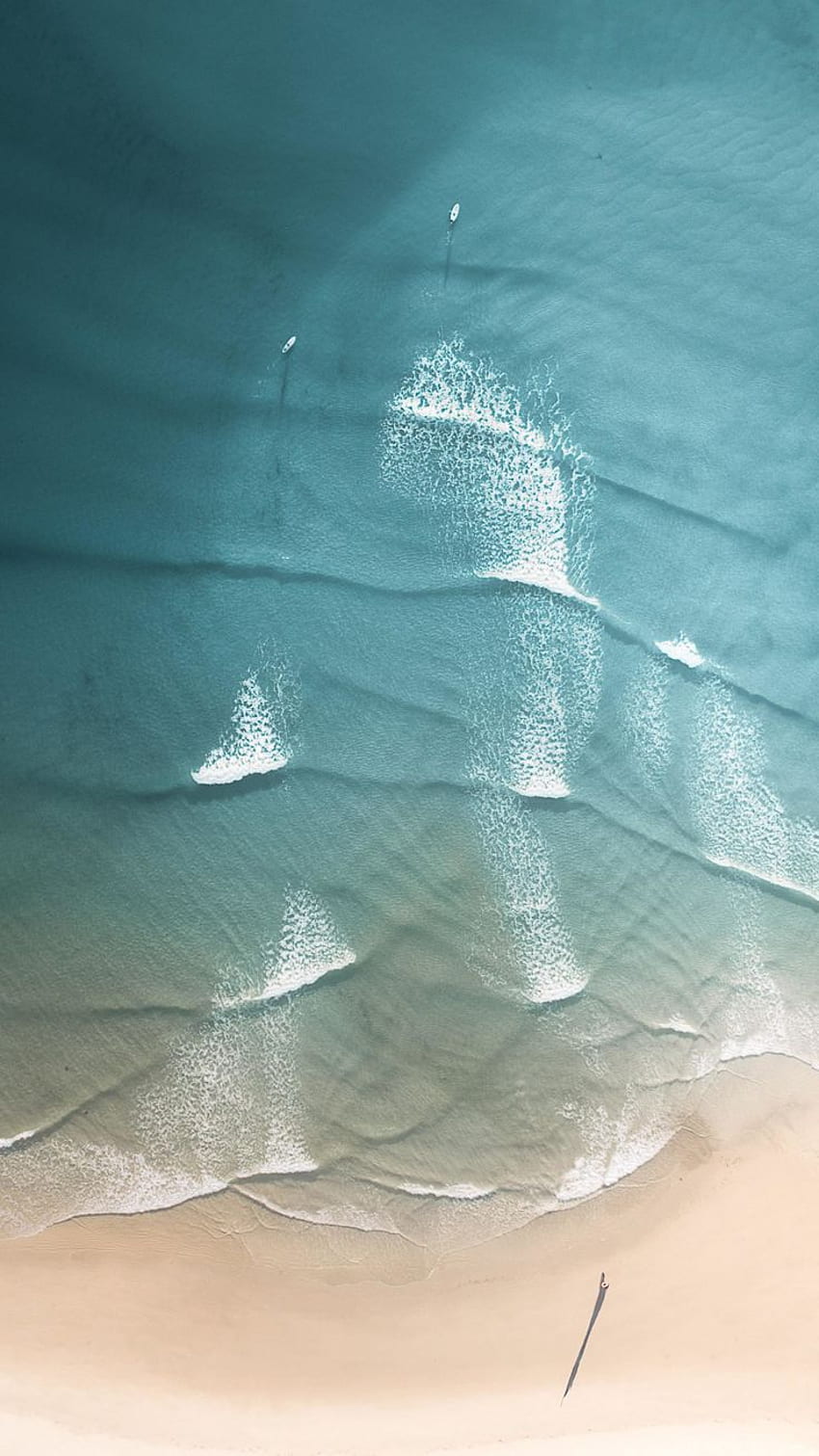 Peaceful, beach, calm sea waves, aerial view . Waves , Beach , Sea waves, Calm Ocean Waves HD phone wallpaper