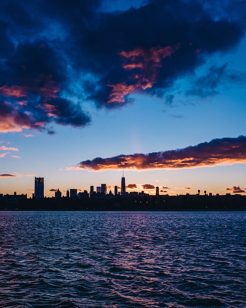 Villes, Usa, Night City, United States, Panorama, New York Fond d'écran de téléphone HD