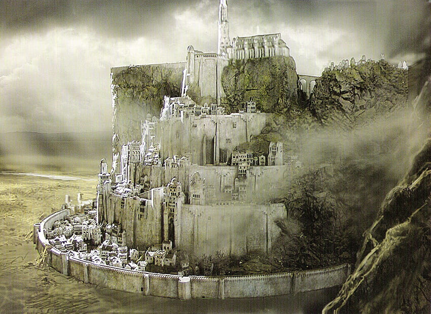 Minas Tirith, la citadelle du Gondor. Gondor, Seigneur des anneaux, Minas tirith Fond d'écran HD