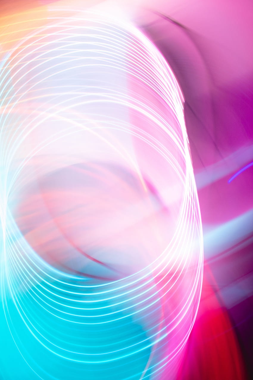 Abstract, Circles, Light, Lines, Light Coloured, Glow HD phone wallpaper