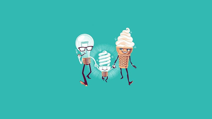 Family ice cream light bulbs pun , Pun HD wallpaper