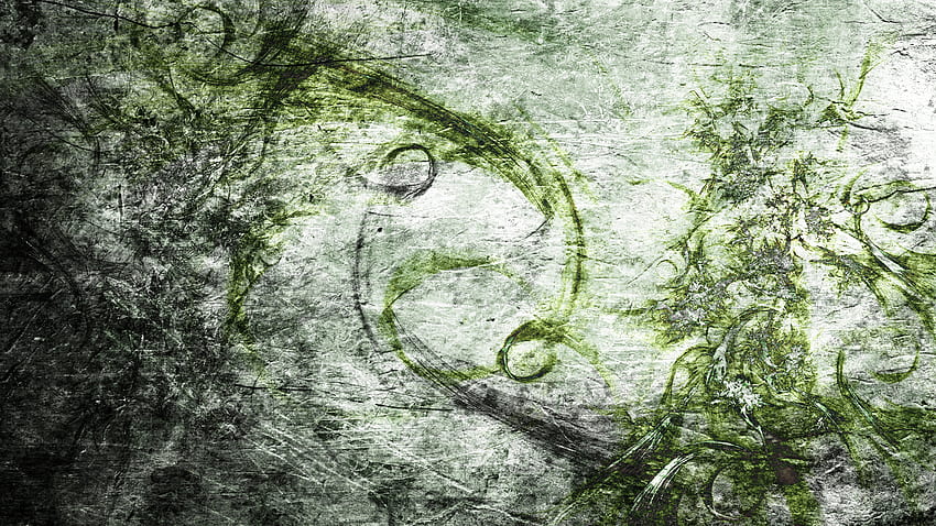 grey green , green, tree, text, leaf, drawing, 1920X1080 Green and Gray Abstract HD wallpaper