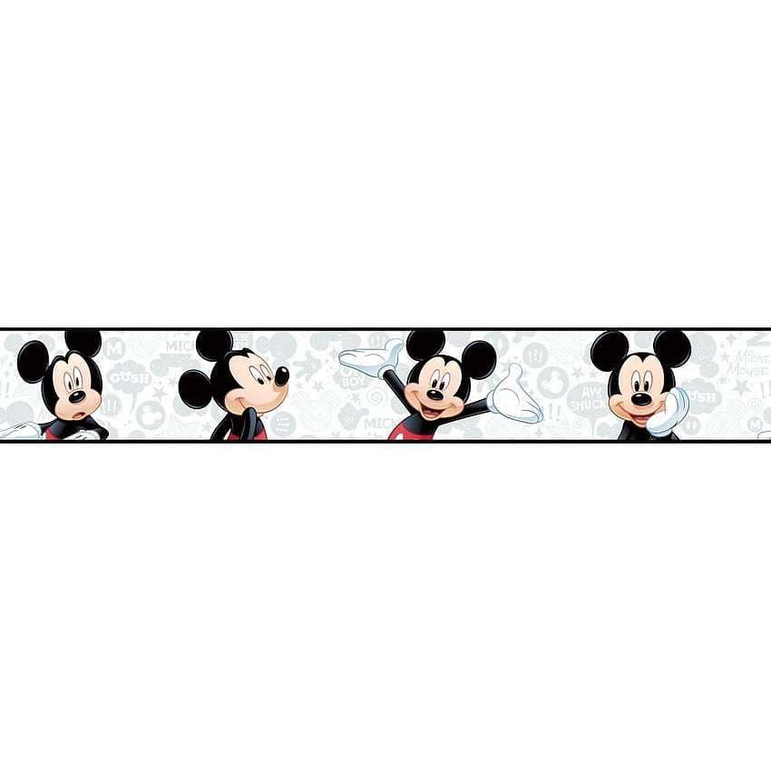 Bordures de Mickey Mouse, têtes de Disney Mickey Mouse Fond d'écran de téléphone HD