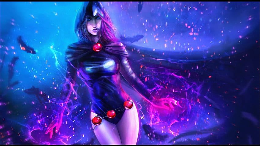 Raven, Teen Titans, Villain, Purple, Art - Raven Dc HD wallpaper