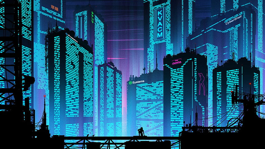 Minimalistic Cyberpunk Wallpapers - Wallpaper Cave