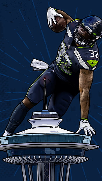 Ball Shaquem Griffin Shaquemgriffin Shaquem Griffin Seattle Seahawks Player  American Football Seattl Digital Art by Wrenn Huber - Pixels