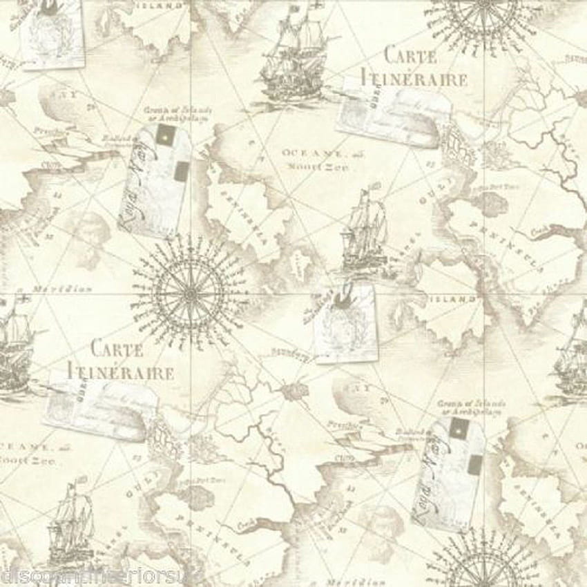 Nautical maps shabby chic - The Shabby Chic Guru HD phone wallpaper