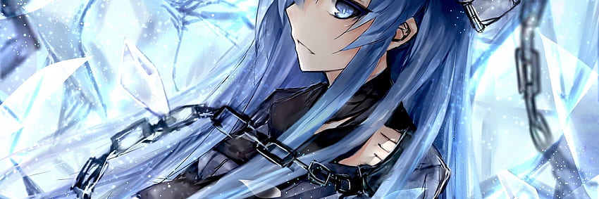 HD wallpaper: blue-haired female anime character, Akame ga Kill!, Esdeath,  ice