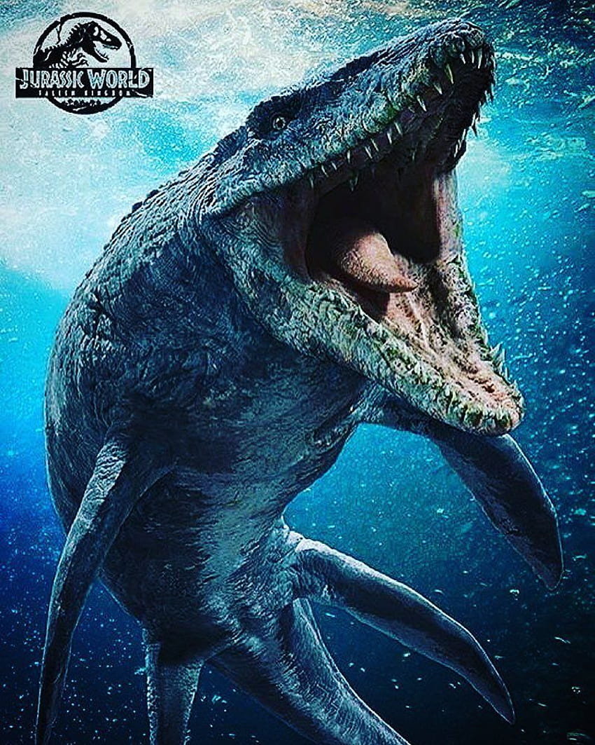 Jurassic World Fallen Kingdom sur Instagram : « Premier regard sur le mosasaurus ! Fond d'écran de téléphone HD