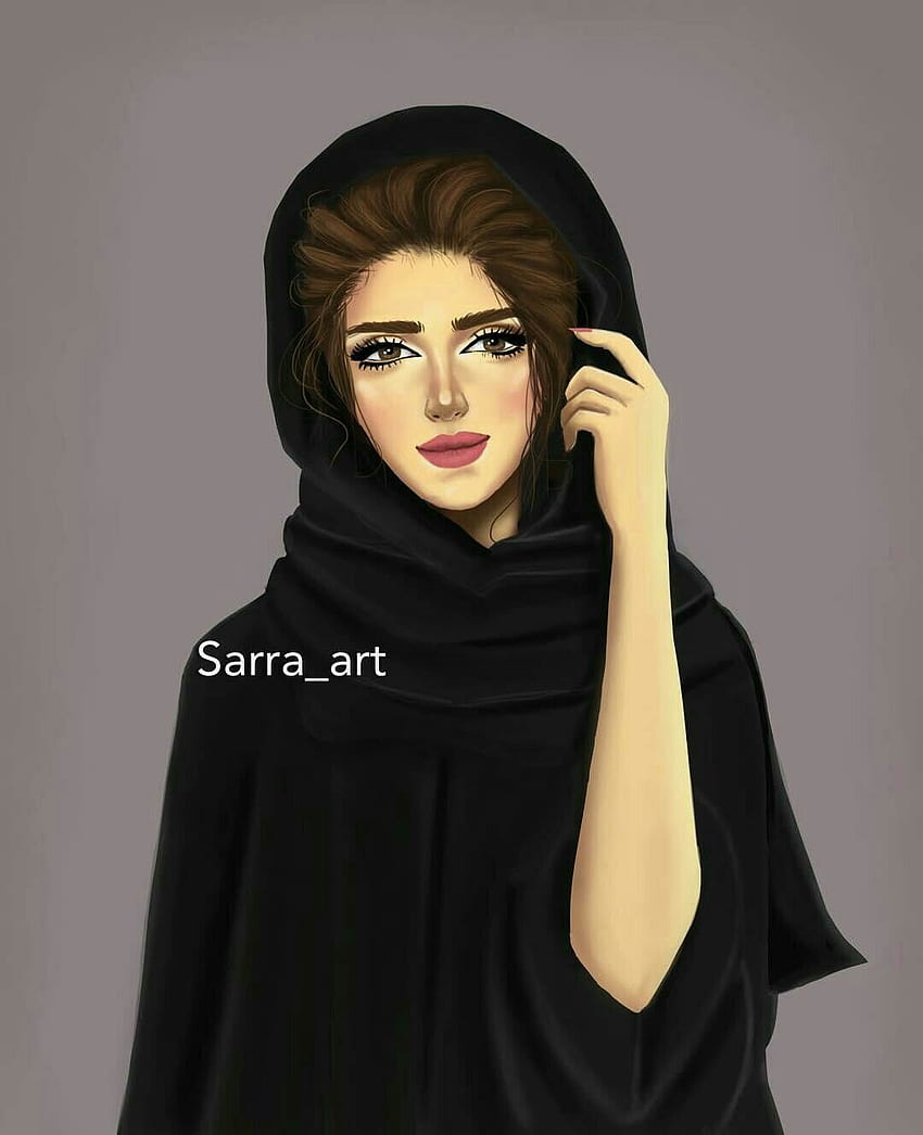 Arabic pics❤. Girly m, Cute girl drawing, Girly drawings, Beautiful Islamic Girls HD phone wallpaper