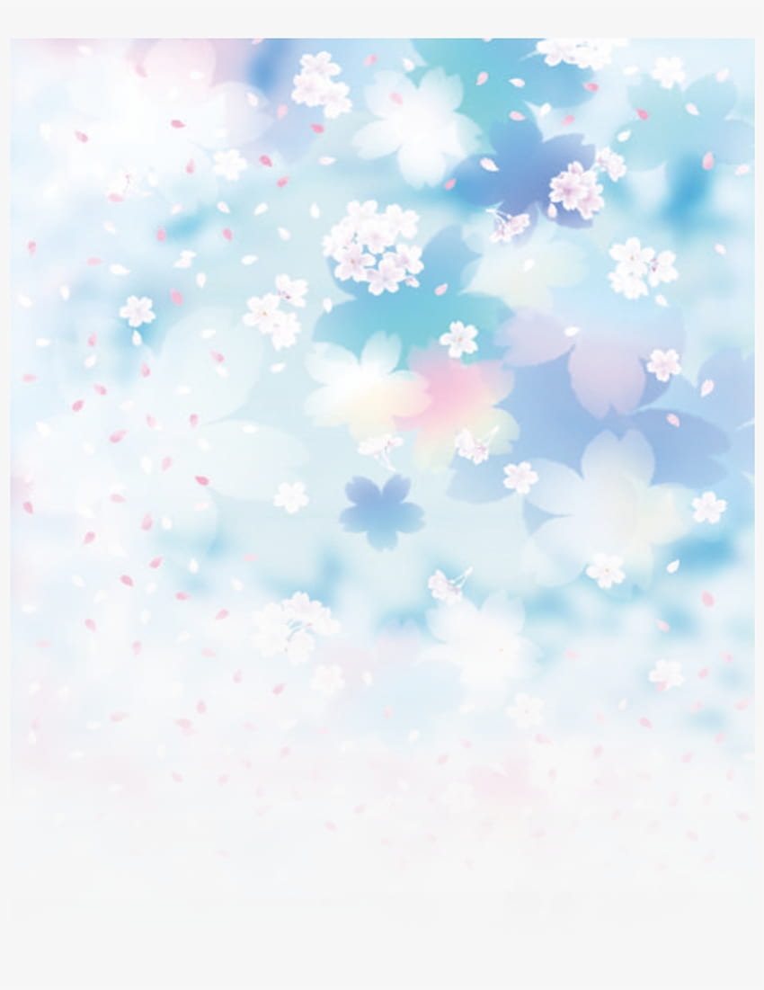 Blue Flower Cherry Sky Dream - Latar Belakang Bunga Biru Png - Transparent PNG wallpaper ponsel HD