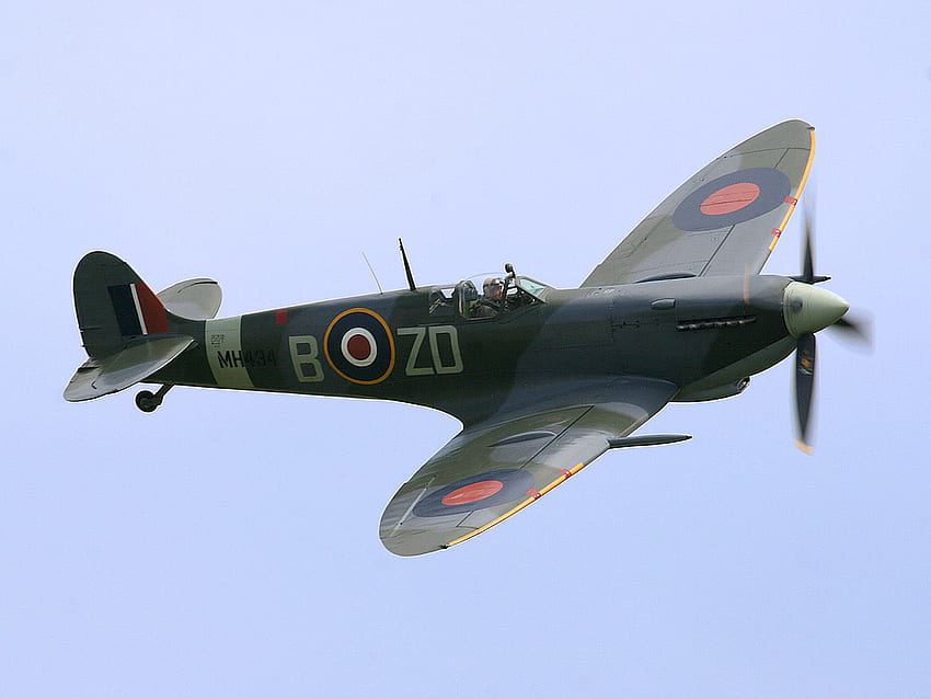 Supermarine Spitfire, supermarine, spitfire, raf, savaşçı, 2. Dünya Savaşı, gökyüzü, savaş HD duvar kağıdı