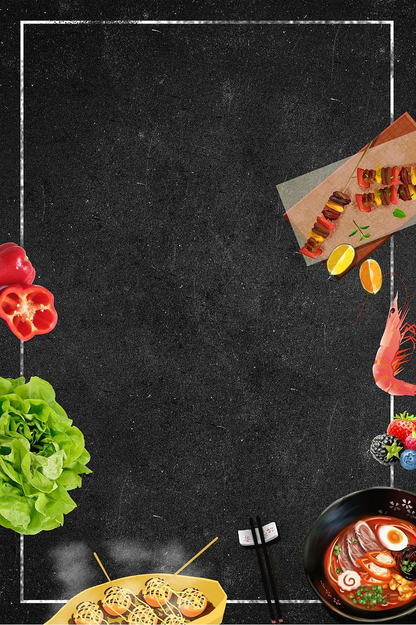 美食 黑底 簡約 美味. Food design, Poster makanan, Seni makanan, Gourmet HD phone wallpaper