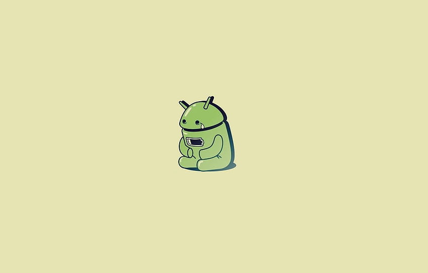 Minimalism, Humor, Sadness, Android, Android, Art, Art, Sadness, Minimalism, Tears, Humor, Despair, Longing, Anguish, Tears, Low Battery for , section минимализм HD wallpaper