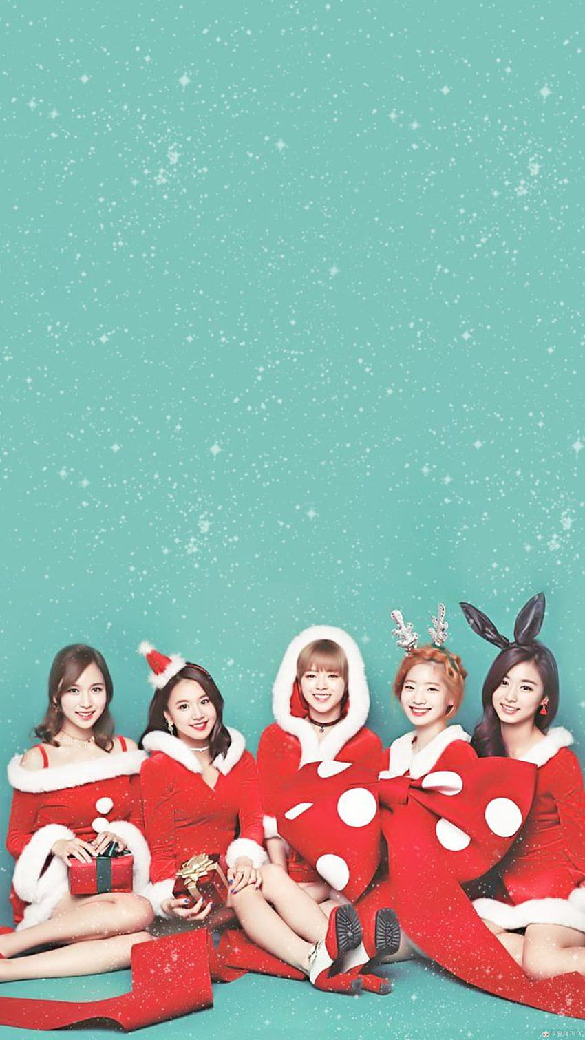 2回のアイデア。 Twice, Twice kpop, ナヨン, Twice クリスマス HD電話の壁紙