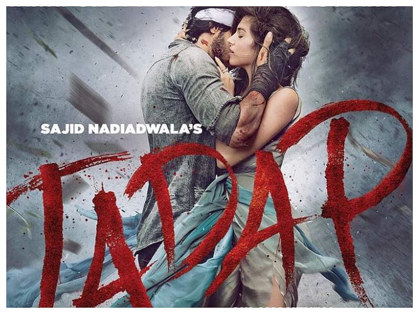 „Tadap“: Ahan Shetty und Tara Sutaria teilen erstes Poster ihrer „unglaublichen Liebesgeschichte“; das Erscheinungsdatum des Films bekannt geben. Hindi Movie News - Times of India HD-Hintergrundbild