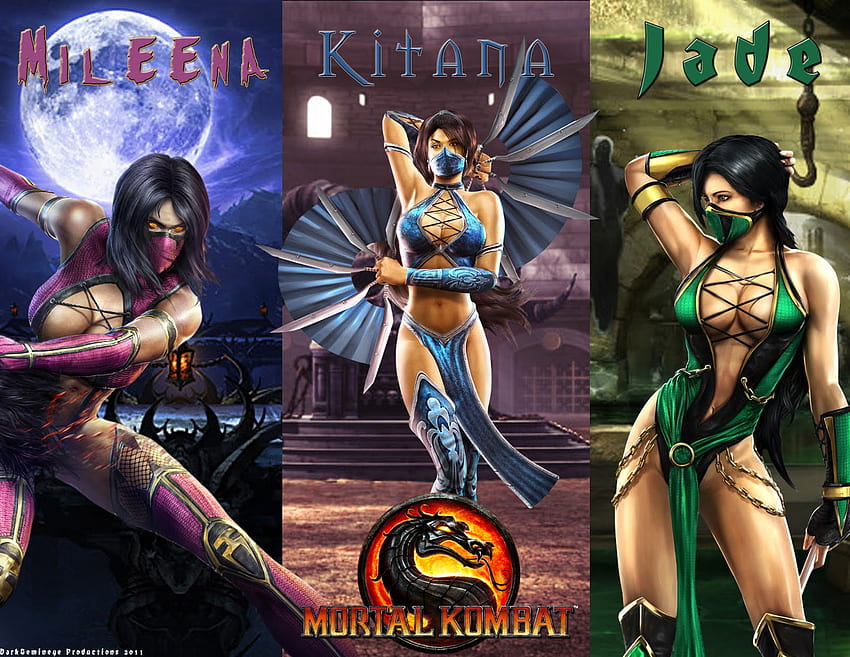 Mortal Kombat Kitana Mileena Y Jade, Mortal Kombat 11 Jade HD тапет