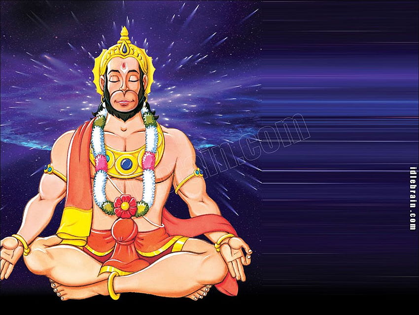 Lord hanuman untuk ponsel android, Meditasi Hanuman Wallpaper HD